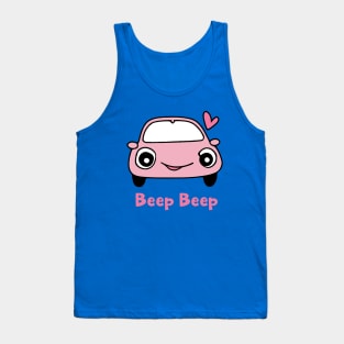 Beep Beep Kawaii Cute Car Tank Top